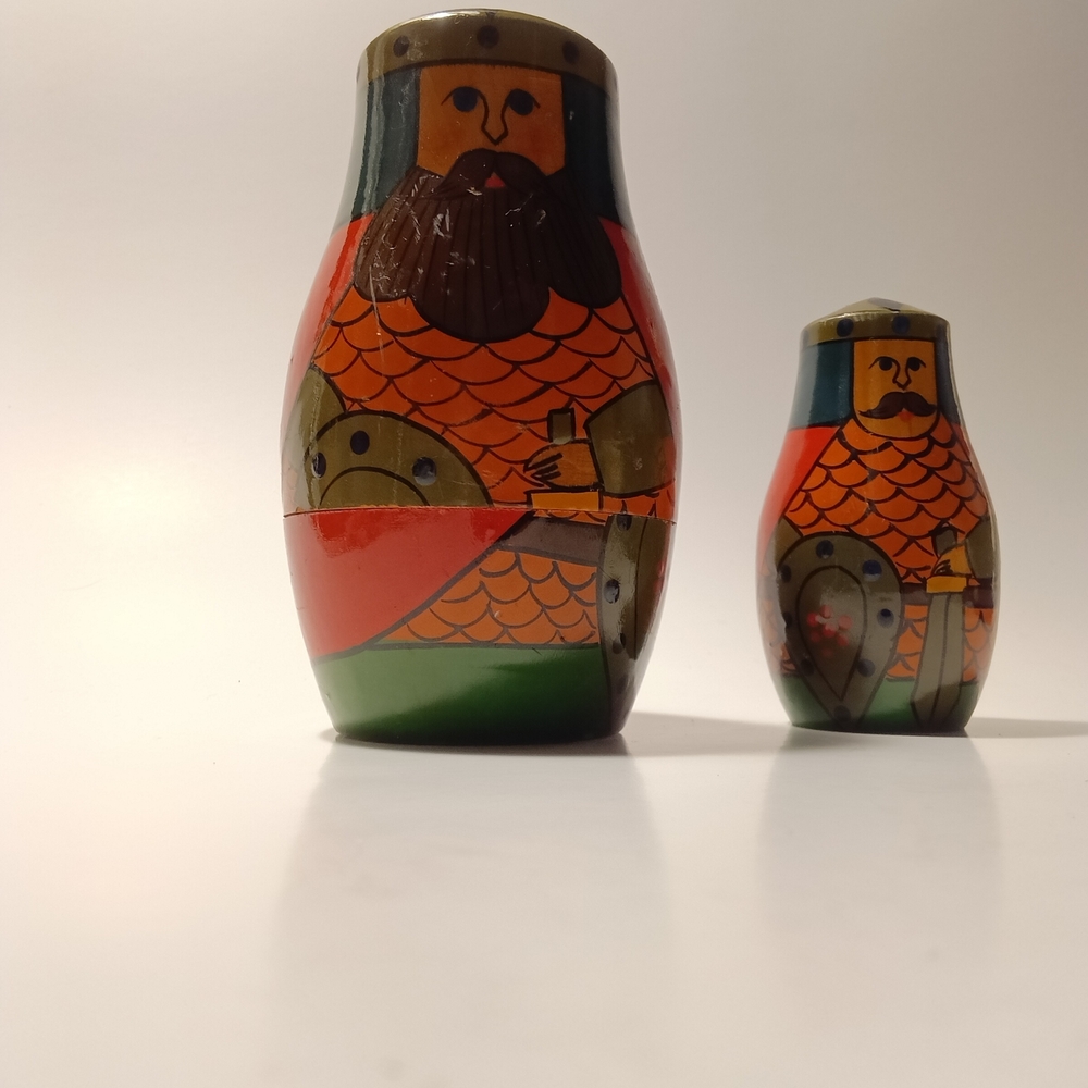Colorful Warrior Nesting Dolls